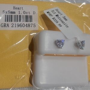 Sterling Silver Heart Stud Earrings